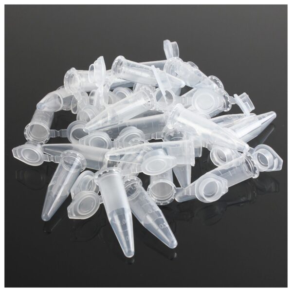 500Pcs Centrifuge Tubes 1.5Ml Clear Plastic Centrifuge Vials with Flat-Top Snap Cap ,Centrifuge Vial Snap Cap - Image 3